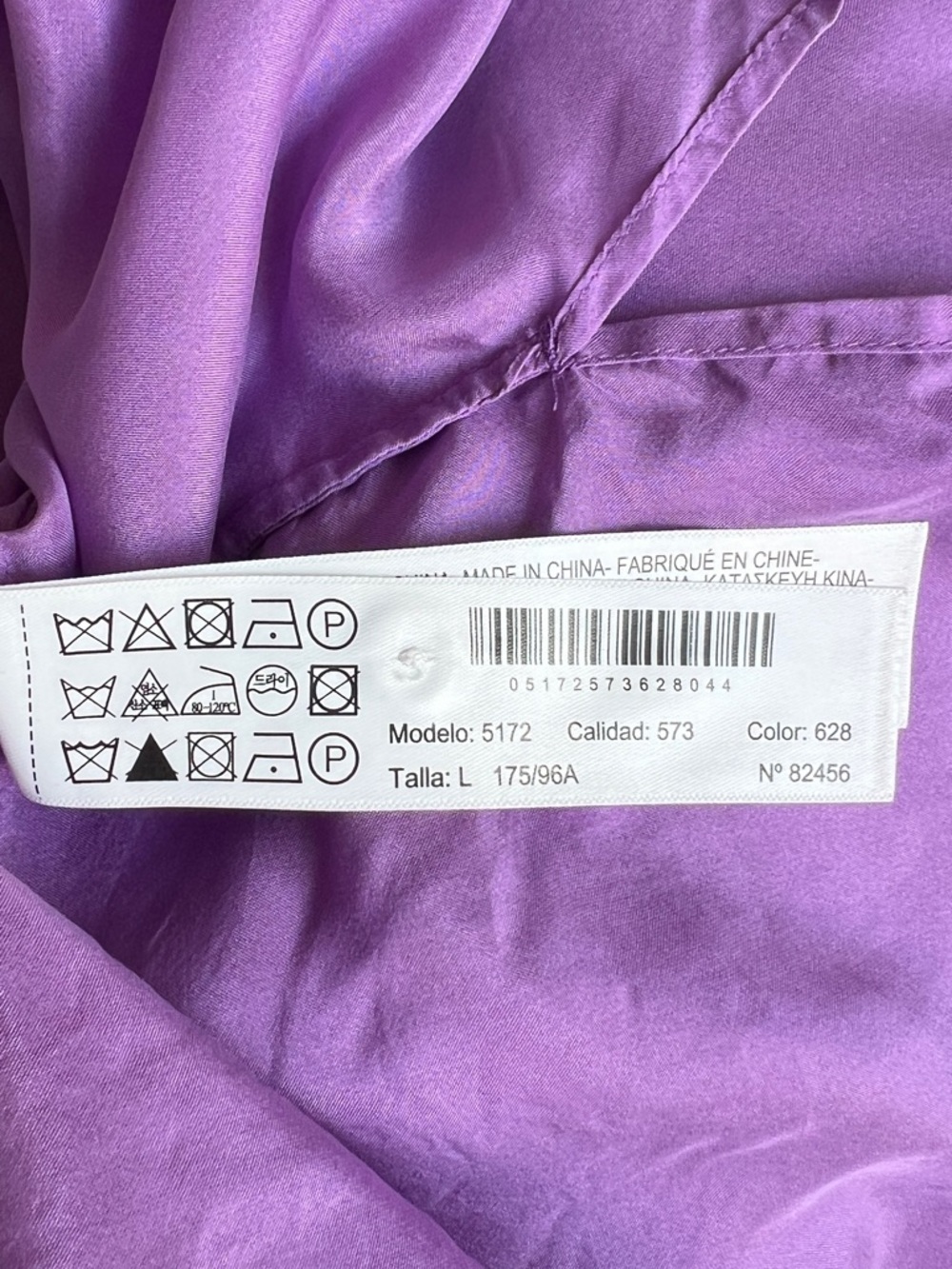 Massimo Dutti Lavender Silk Button-Front Blouse - Picture 8 of 9